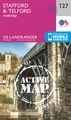 Wandelkaart - Topografische kaart 127 Landranger Active Stafford / Telford / Ironbridge | Ordnance Survey