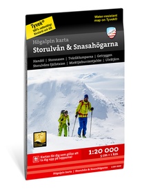 Wandelkaart Hoyfjellskart Storulvån & Snasahögarna | Zweden | Calazo