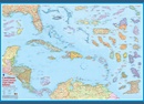 Wegenkaart - landkaart Caribbean, Central America, Virgin Islands, Bahamas | Kasprowski Maps