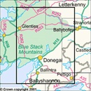 Topografische kaart - Wandelkaart 11 Discovery Donegal (S) | Ordnance Survey Ireland