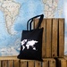 Tas Tote bag Wereld Zwart | Craenen