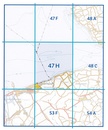 Topografische kaart - Wandelkaart 47H Cadzand | Kadaster