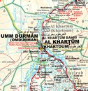 Wegenkaart - landkaart Sudan and South Sudan | Gizi Map