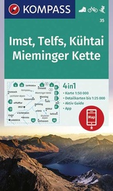 Wandelkaart 35 Imst - Telfs - Kühtai - Mieminger Kette | Kompass