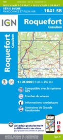 Wandelkaart - Topografische kaart 1641 SB - Serie Bleue Roquefort | IGN - Institut Géographique National