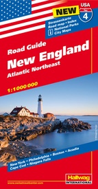 Wegenkaart - landkaart 4 USA Road guides New England Atlantic Northeast | Hallwag