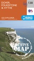 Wandelkaart - Topografische kaart 138 OS Explorer Map | Active Dover / Folkstone / Hythe | Ordnance Survey