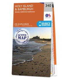 Wandelkaart - Topografische kaart 340 OS Explorer Map | Active Holy Island / Bamburgh | Ordnance Survey