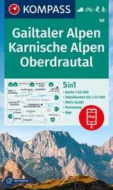 Wandelkaart 60 Gailtaler Alpen - Karnische Alpen - Oberdrautal | Kompass