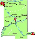 Fietskaart ADFC Regionalkarte Mittelrheintal | BVA BikeMedia