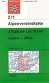 Wandelkaart 2/1 Alpenvereinskarte Allgäuer-Lechtaler Alpen, West | Alpenverein