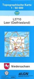 Topografische kaart L2710 Leer (Ostfriesland) | LGL Niedersachsen