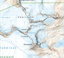 Wandelkaart Hoyfjellskart Jotunheimen: Smørstabbstindan - Leirvassbu | Noorwegen | Calazo
