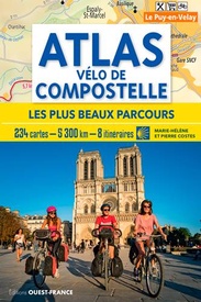 Fietsgids Atlas de Compostelle - plus beaux parcours à vélo | Editions Ouest-France